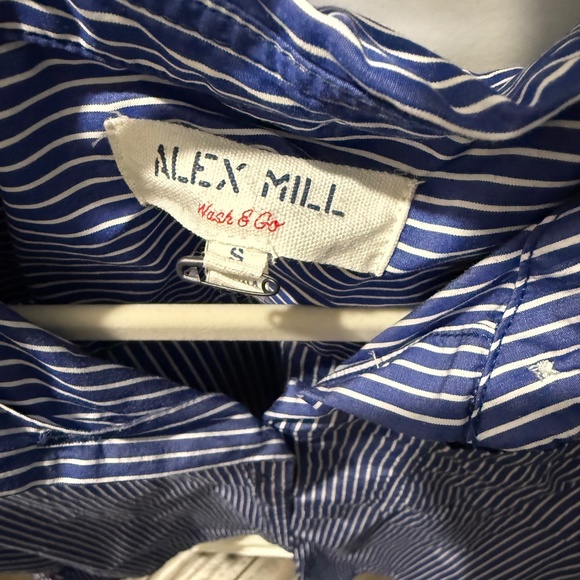 Alex Mill "Jo" Button Down, Blue/Wht Stripes, Sz Sm - Picture 3 of 3